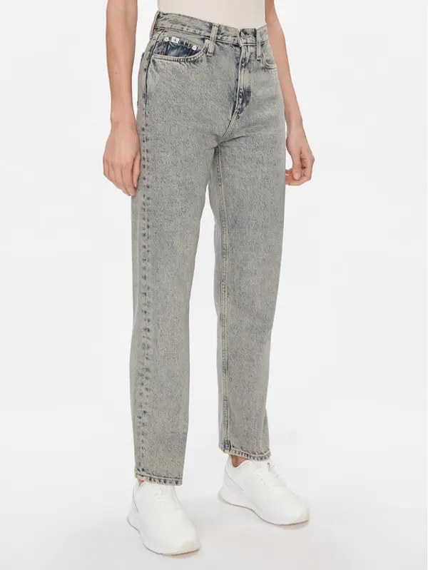 Calvin Klein Jeans Calvin Klein Jeans Traperice High Rise Straight J20J222455 Tamnoplava Straight Fit