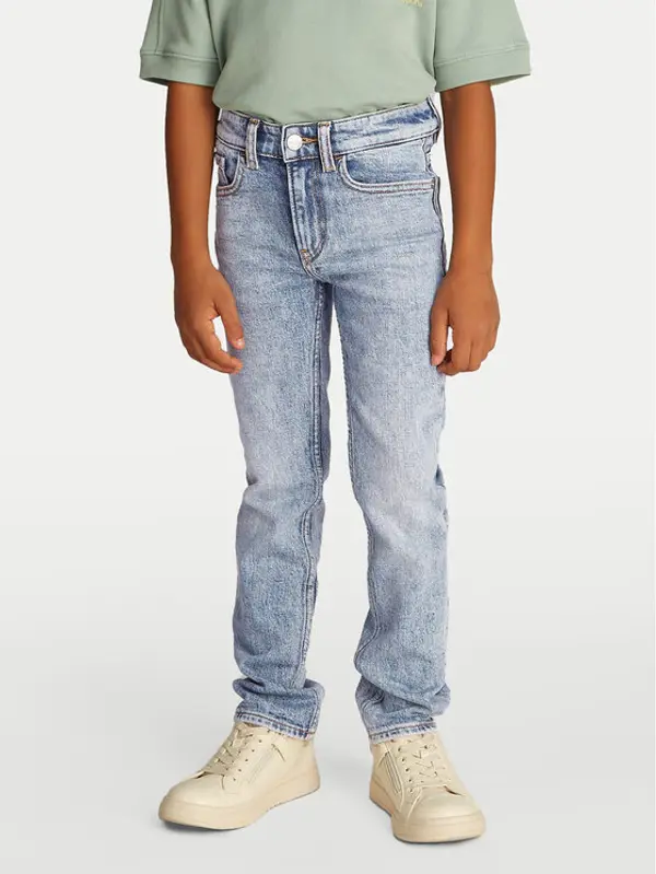 Calvin Klein Jeans Calvin Klein Jeans Traperice IB0IB02475 Plava Slim Fit