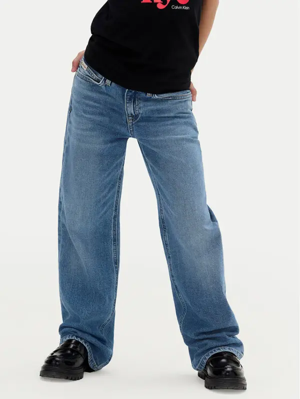 Calvin Klein Jeans Calvin Klein Jeans Traperice IG0IG02985 D Plava Wide Leg