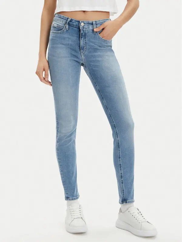 Calvin Klein Jeans Calvin Klein Jeans Traperice J20J221580 Plava Skinny Fit