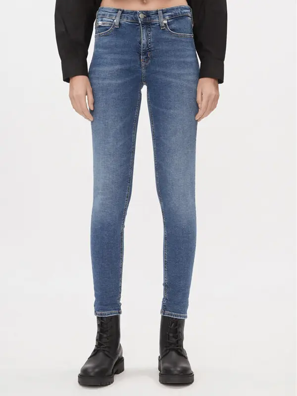 Calvin Klein Jeans Calvin Klein Jeans Traperice J20J221581 Plava Skinny Fit