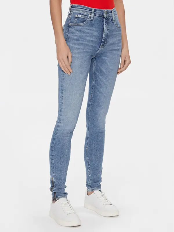 Calvin Klein Jeans Calvin Klein Jeans Traperice J20J222773 Plava Super Skinny Fit