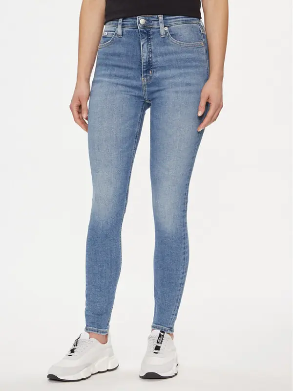 Calvin Klein Jeans Calvin Klein Jeans Traperice J20J222775 Plava Super Skinny Fit
