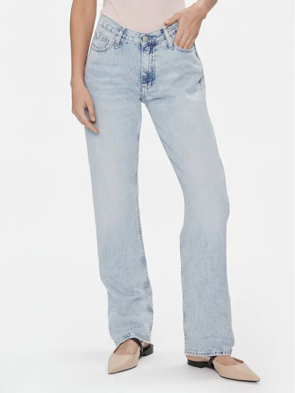 Calvin Klein Jeans Calvin Klein Jeans Traperice J20J223302 Plava Straight Fit