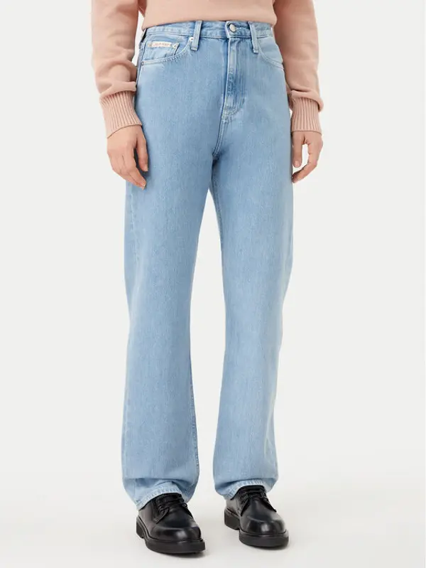 Calvin Klein Jeans Calvin Klein Jeans Traperice J20J224997 Plava Straight Fit