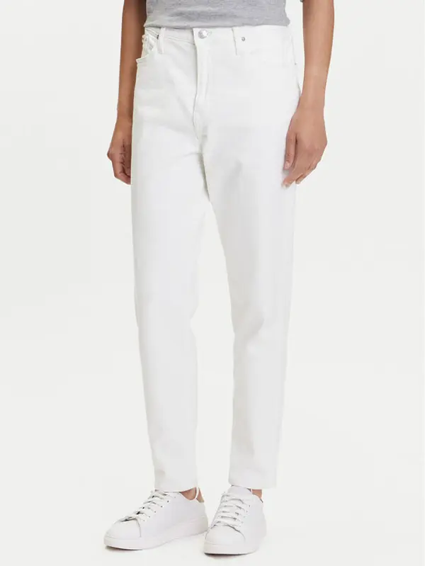 Calvin Klein Jeans Calvin Klein Jeans Traperice J20J225137 Bijela Mom Fit