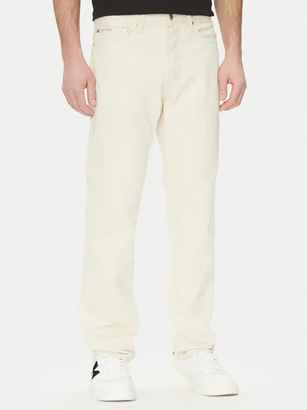 Calvin Klein Jeans Calvin Klein Jeans Traperice J30J327539 Bijela Straight Fit