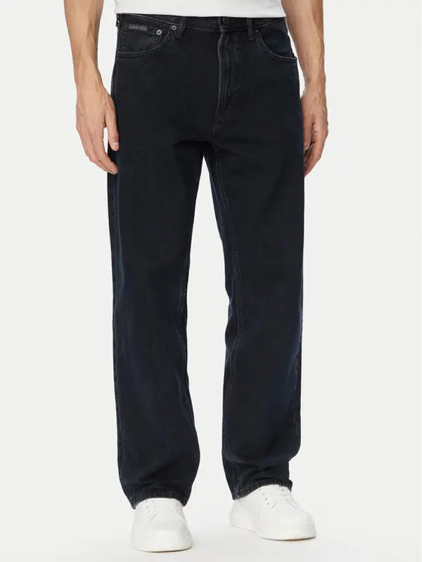 Calvin Klein Jeans Calvin Klein Jeans Traperice LV040EM716 Crna Straight Fit