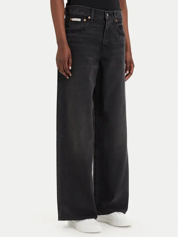 Calvin Klein Jeans Calvin Klein Jeans Traperice LV047E700G Crna Wide Leg