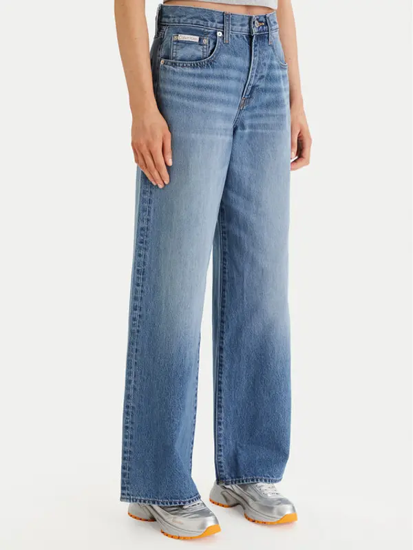 Calvin Klein Jeans Calvin Klein Jeans Traperice LV047E701G Plava Wide Leg