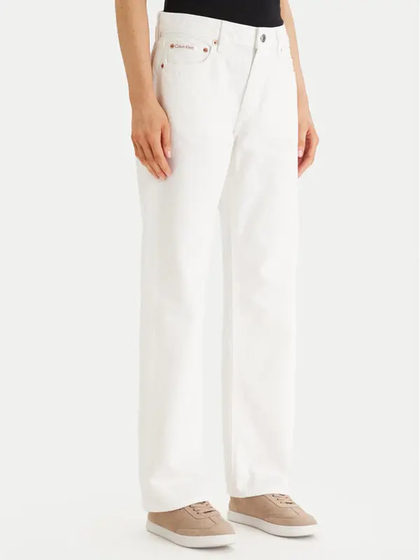 Calvin Klein Jeans Calvin Klein Jeans Traperice LV047F717G Écru Straight Fit
