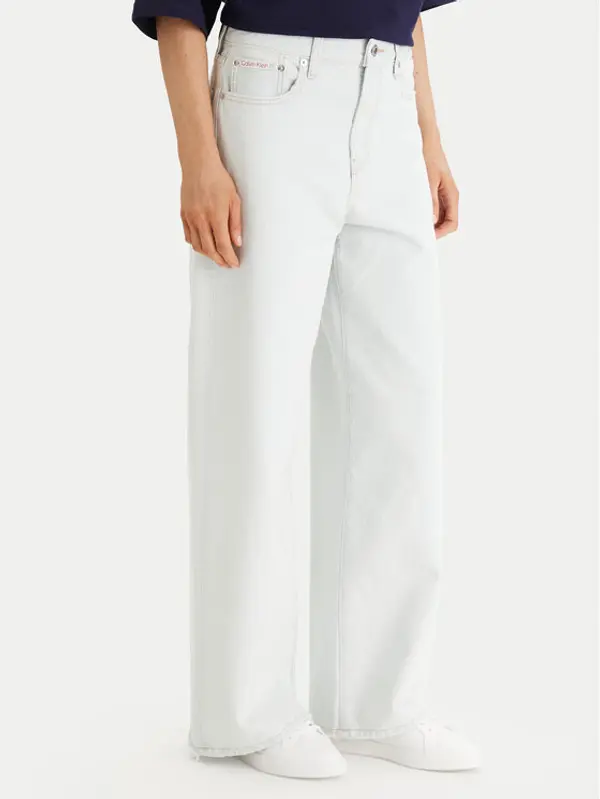 Calvin Klein Jeans Calvin Klein Jeans Traperice LV047F738G Bijela Wide Leg