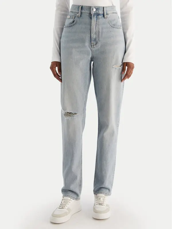 Calvin Klein Jeans Calvin Klein Jeans Traperice New Mom Jean Bowery Destroyed LV047D722G Plava Mom Fit