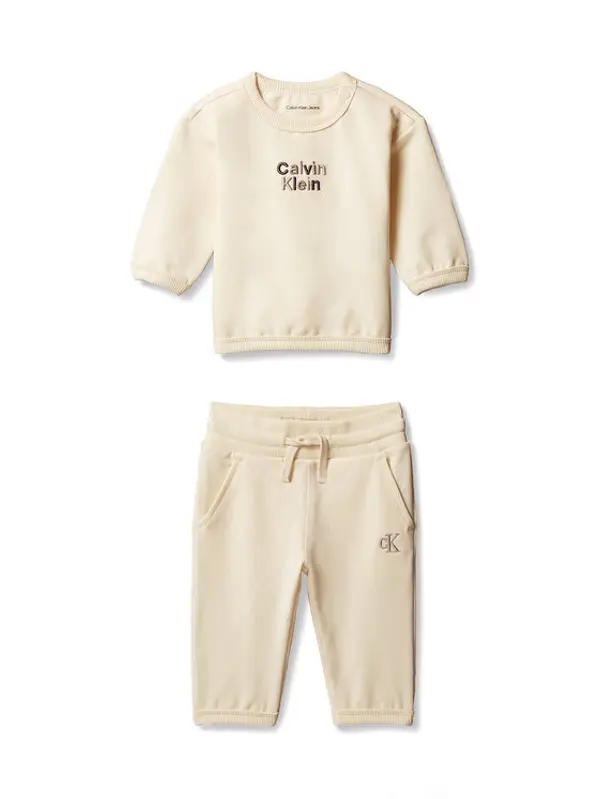 Calvin Klein Jeans Calvin Klein Jeans Trenerka LV1CKTJI14 Krem Regular Fit