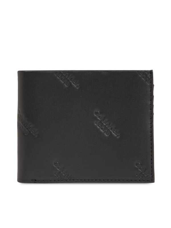 Calvin Klein Jeans Calvin Klein Jeans Veliki muški novčanik Logo Print Bifold Id K50K511814 Crna