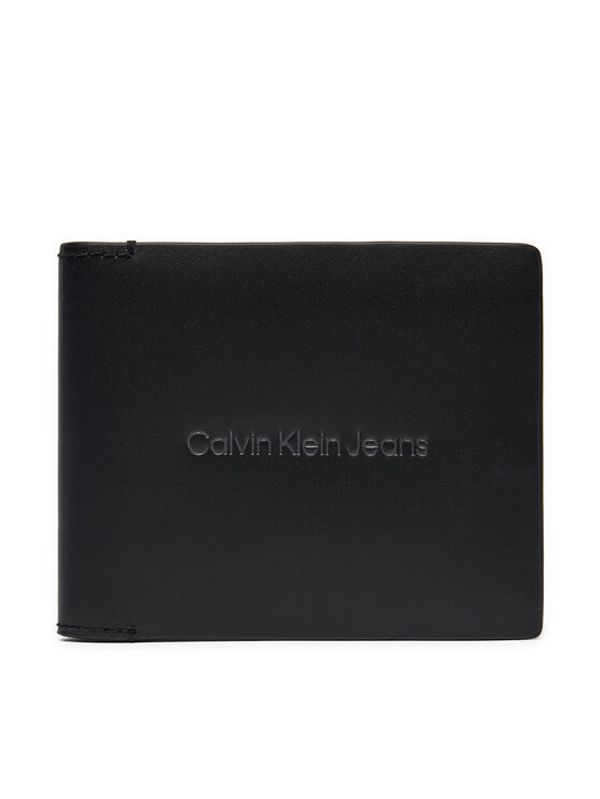 Calvin Klein Jeans Calvin Klein Jeans Veliki muški novčanik Logo Print Bifold Id K50K512063 Crna