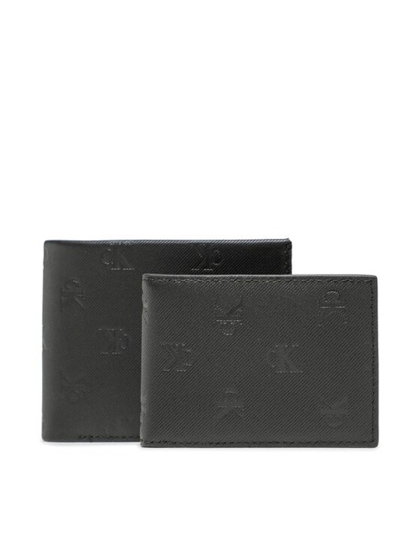 Calvin Klein Jeans Calvin Klein Jeans Veliki muški novčanik Monogram Soft Bifold+Card Aop K50K510438 Crna