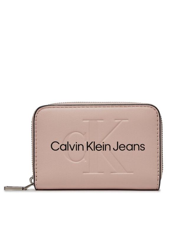 Calvin Klein Jeans Calvin Klein Jeans Veliki ženski novčanik Sculpted Med Zip Around Mono K60K607229 Ružičasta