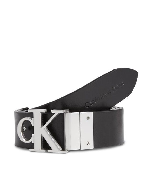 Calvin Klein Jeans Calvin Klein Jeans Ženski remen Round Mono Pl Rev Lthr Belt 30Mm K60K611489 Crna