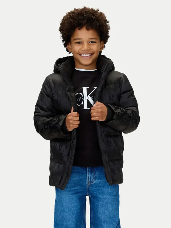 Calvin Klein Jeans Calvin Klein Jeans Zimska jakna IB0IB02570 Crna Regular Fit