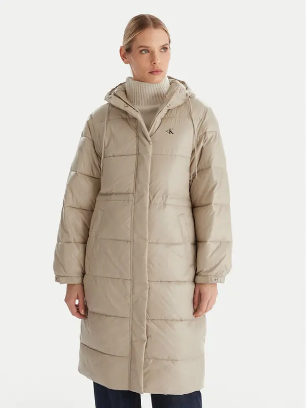 Calvin Klein Jeans Calvin Klein Jeans Zimska jakna LV047D506G Bež Relaxed Fit