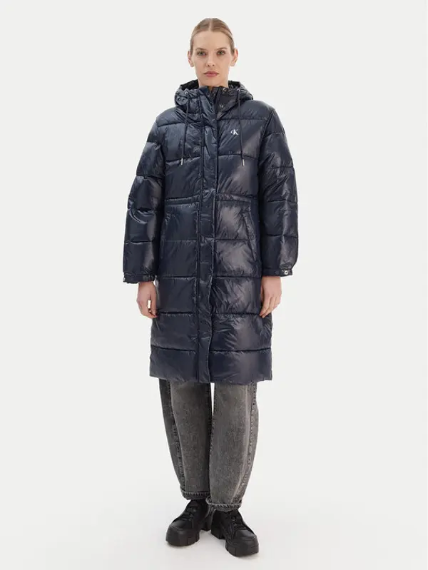 Calvin Klein Jeans Calvin Klein Jeans Zimska jakna LV047D506G Tamnoplava Relaxed Fit