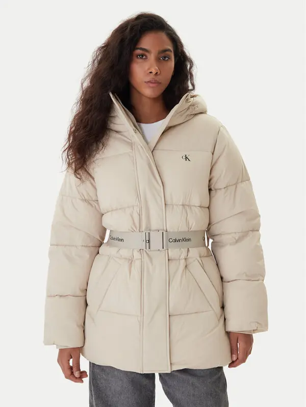 Calvin Klein Jeans Calvin Klein Jeans Zimska jakna LV047D507G Bež Regular Fit