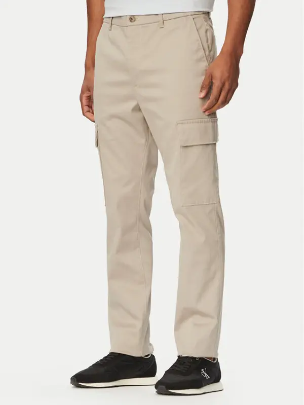 Calvin Klein Calvin Klein Kargo hlače LV04LC619G Bež Slim Fit