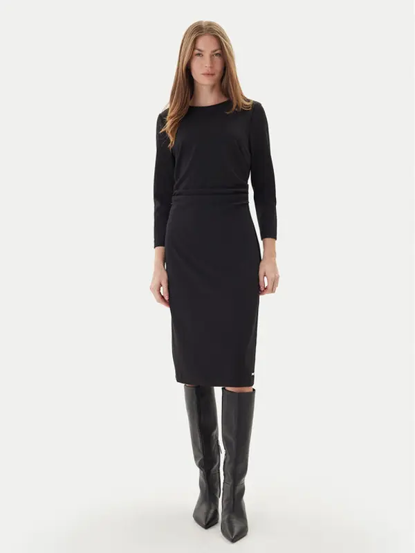 Calvin Klein Calvin Klein Koktel haljina LV044D062G Crna Slim Fit