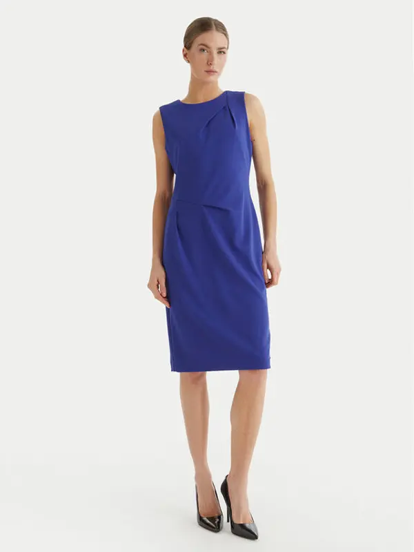 Calvin Klein Calvin Klein Koktel haljina LV044F018G Plava Slim Fit