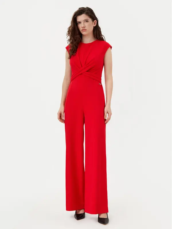 Calvin Klein Calvin Klein Kombinezon K20K208177 Crvena Wide Leg
