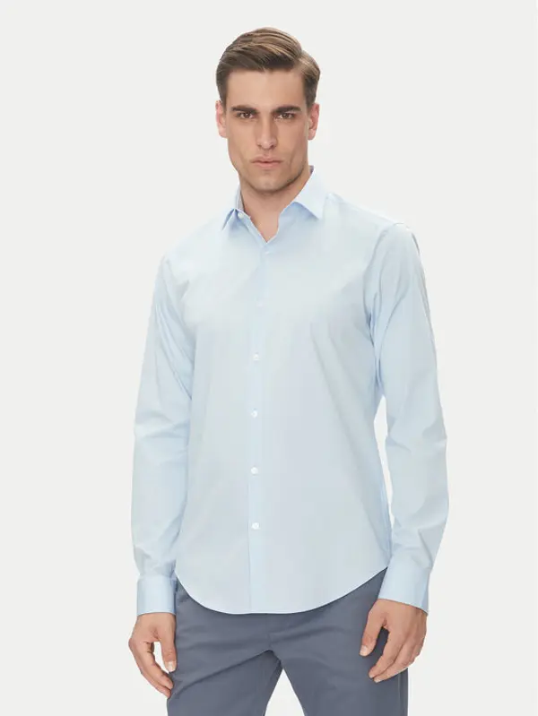 Calvin Klein Calvin Klein Košulja Essential LV019EU000 Svijetloplava Slim Fit