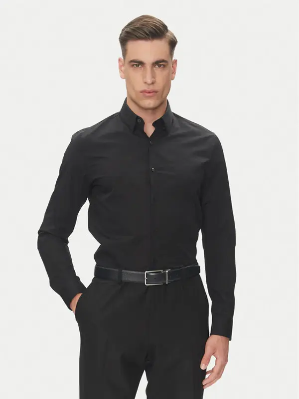 Calvin Klein Calvin Klein Košulja Essential LV019EU030 Crna Slim Fit