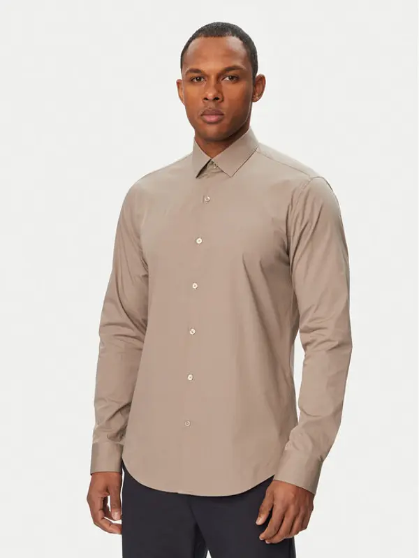 Calvin Klein Calvin Klein Košulja Essentials LV019EU037 Bež Slim Fit