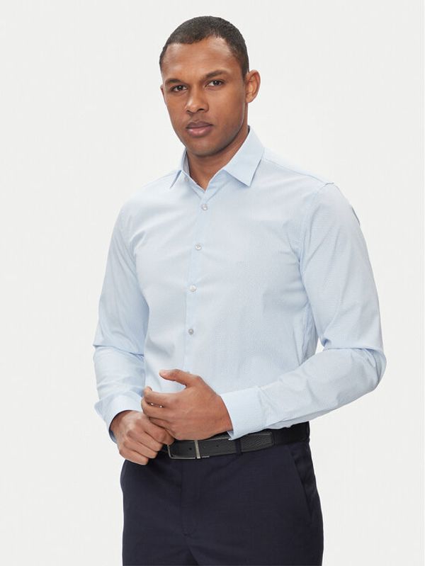 Calvin Klein Calvin Klein Košulja Geometric Print K10K112609 Svijetloplava Slim Fit