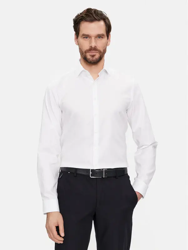Calvin Klein Calvin Klein Košulja K10K108426 Bijela Slim Fit