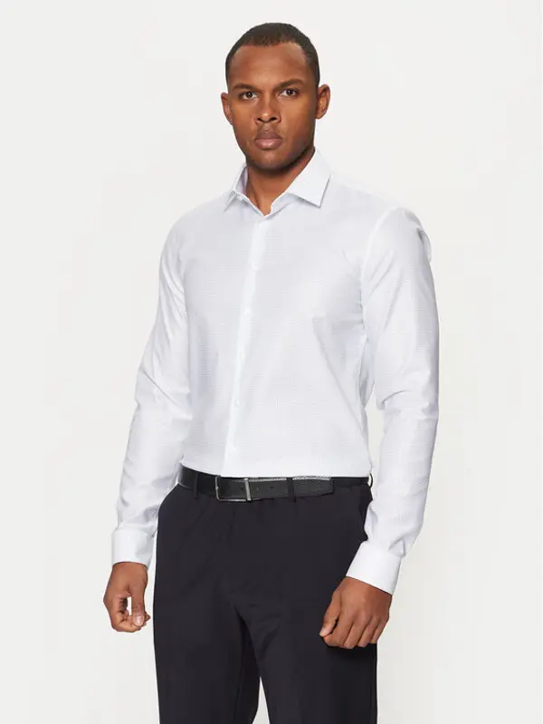 Calvin Klein Calvin Klein Košulja K10K113855 Bijela Slim Fit