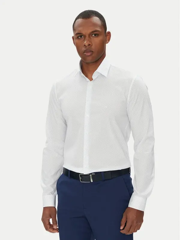 Calvin Klein Calvin Klein Košulja K10K114299 Bijela Slim Fit
