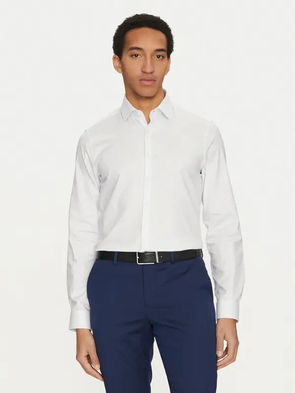 Calvin Klein Calvin Klein Košulja K10K114307 Bijela Slim Fit