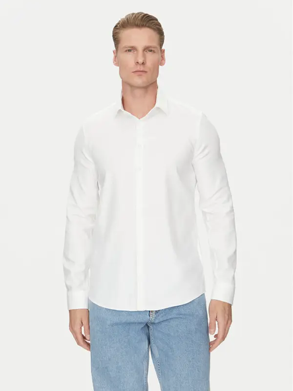 Calvin Klein Calvin Klein Košulja K10K114316 Bijela Slim Fit