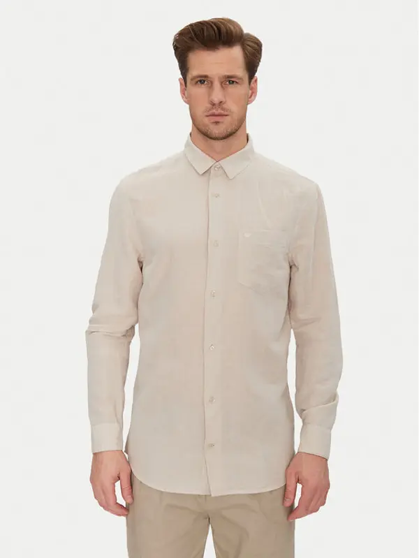 Calvin Klein Calvin Klein Košulja K10K114488 Bež Regular Fit