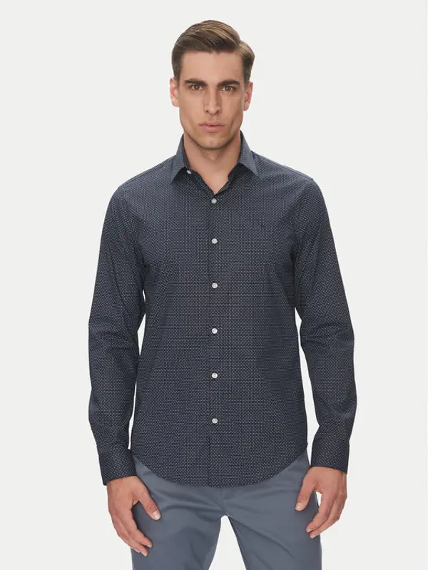 Calvin Klein Calvin Klein Košulja LV019EU005 Tamnoplava Slim Fit
