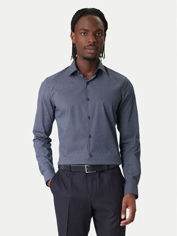 Calvin Klein Calvin Klein Košulja LV019EU083 Tamnoplava Slim Fit