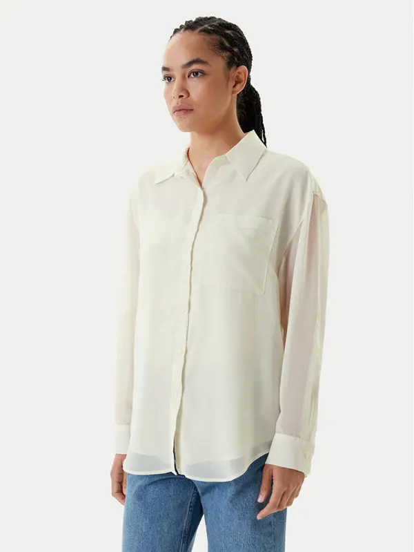 Calvin Klein Calvin Klein Košulja LV044B902G Écru Regular Fit