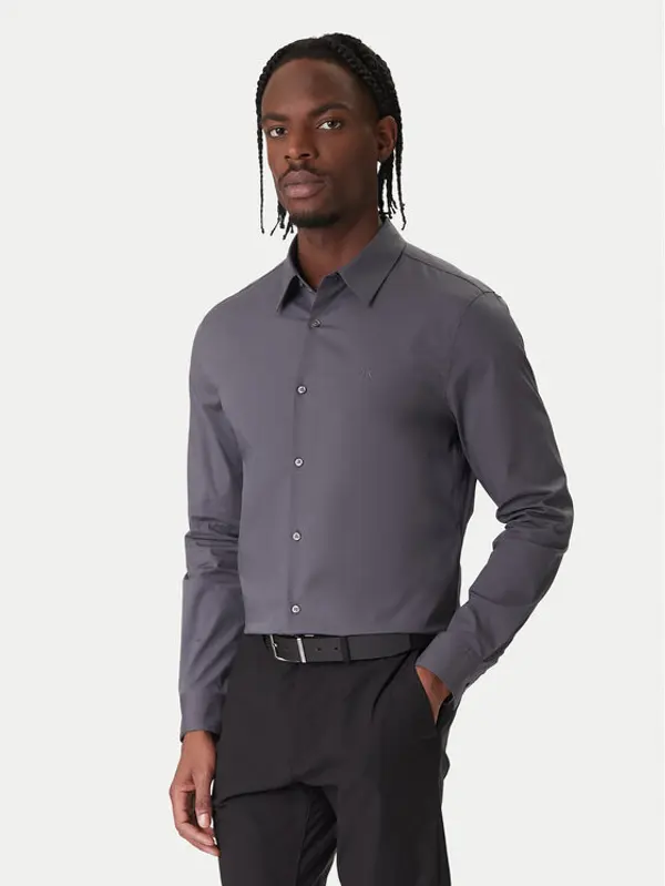 Calvin Klein Calvin Klein Košulja LV04LB145G Siva Slim Fit