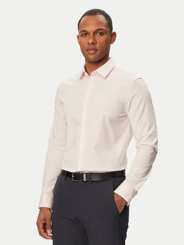 Calvin Klein Calvin Klein Košulja LV04LB145G Svijetlo roza Slim Fit