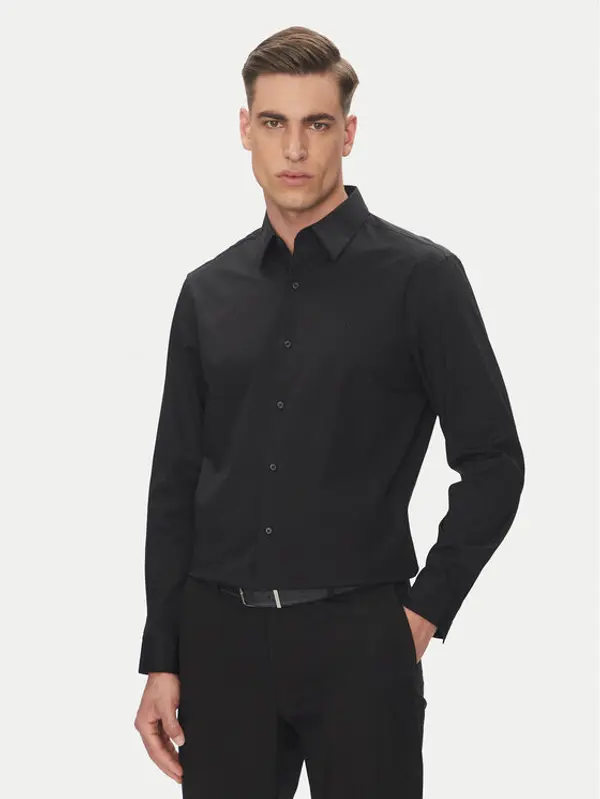 Calvin Klein Calvin Klein Košulja LV04LB148G Crna Slim Fit