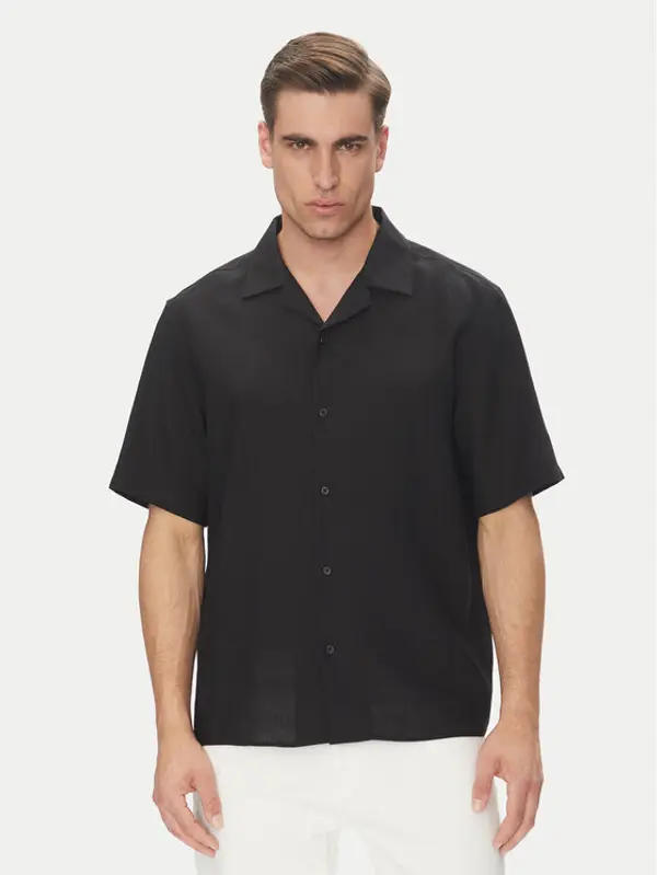 Calvin Klein Calvin Klein Košulja LV04LC127G Crna Regular Fit