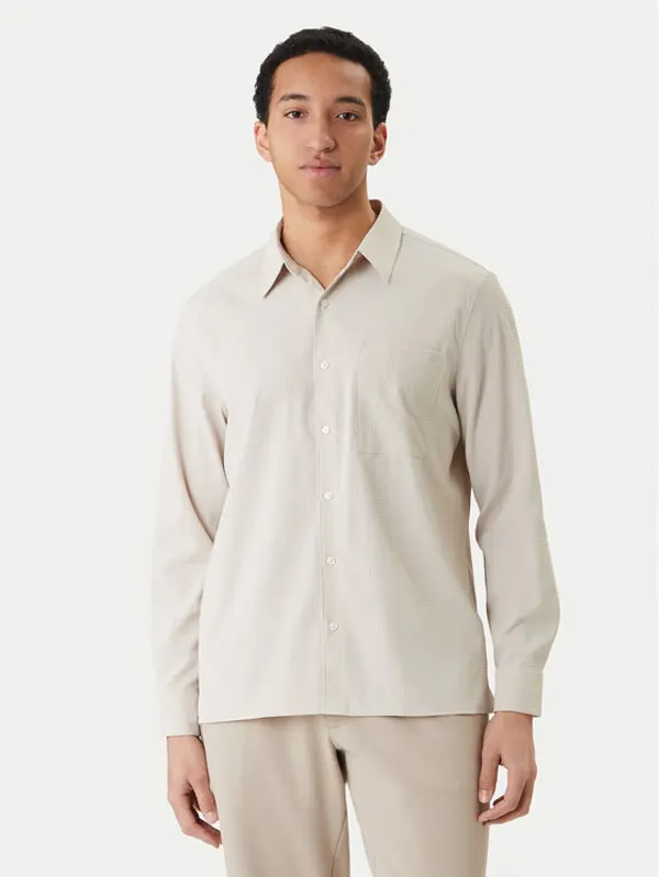 Calvin Klein Calvin Klein Košulja LV04LF108G Bež Classic Fit