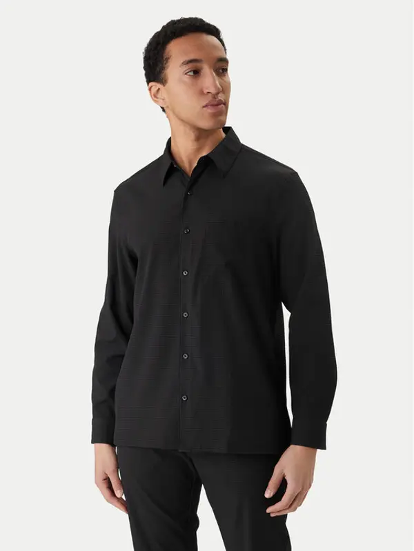 Calvin Klein Calvin Klein Košulja LV04LF108G Crna Classic Fit